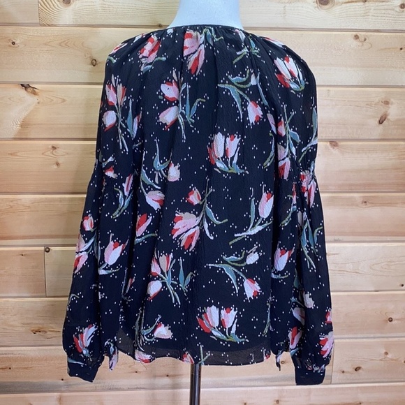 Rebecca Taylor Tulip Silk Blouse Sz. 2 - Picture 5 of 9